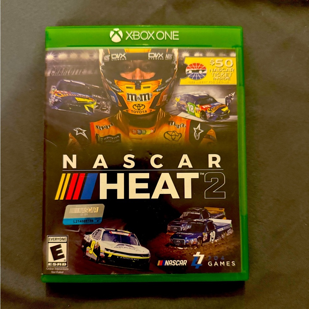 Nascar Heat 2 Xbox One Game - Green and Black